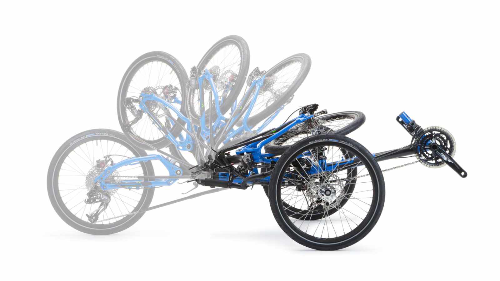 ICE Adventure Liegedreirad Liegerad Trike Faltprozess