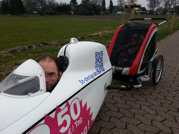 Henning Tesch im Milan mit Anhänger